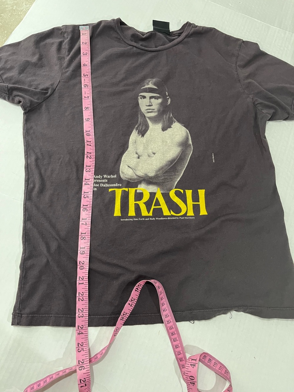 VINTAGE ANDY WARHOL TRASH MOVIE T SHIRT - Picture 5 of 15